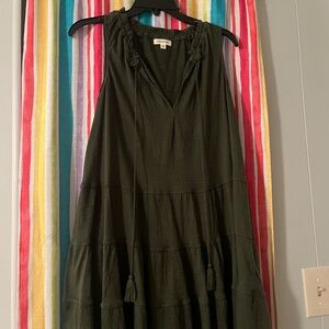 Max Studio Dark Green Midi Dress